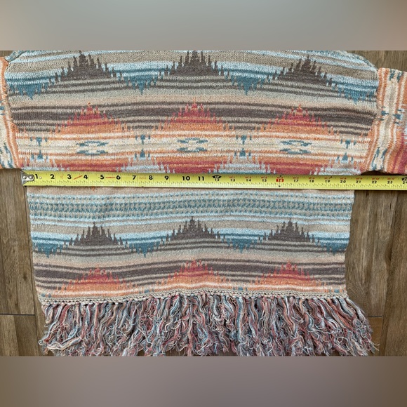 Demin & Supply Ralph Lauren fringe sweater womens size Large - Picture 5 of 7